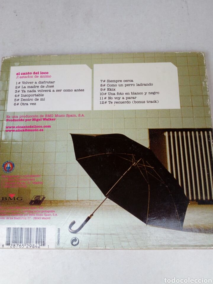 CDs de m&uacute;sica: CD El Canto del Loco - Foto 2