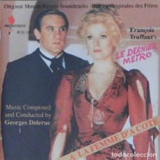 CDs de Música: LE DERNIER METRO + LA FEMME D´À CÔTÉ / GEORGES DELERUE CD BSO - PROMETHEUS. Lote 391905479