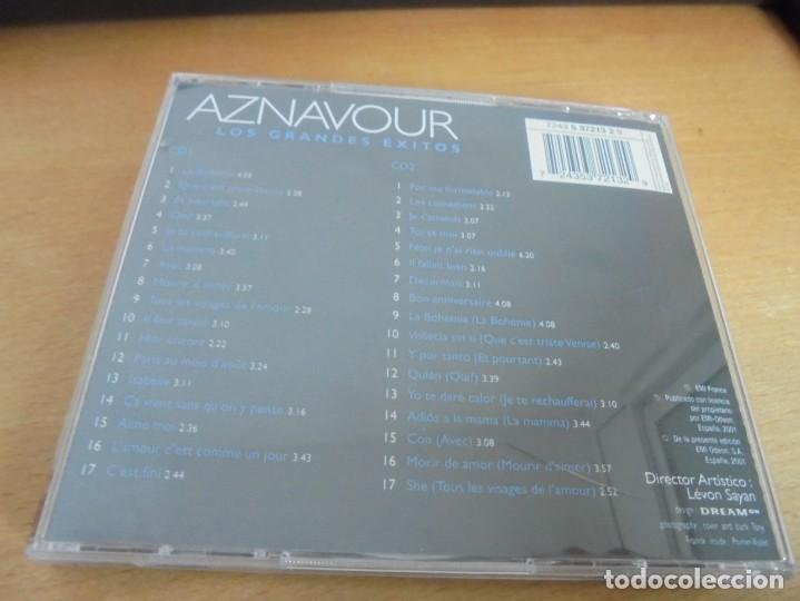 CDs de m&uacute;sica: RAR 2 CDS. AZNAVOUR. LOS GRANDES &Eacute;XITOS - Foto 3