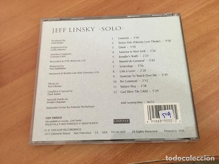 CDs de m&uacute;sica: JEFF LINSKY (SOLO) CD 12 TRACK (CDIB5) - Foto 3