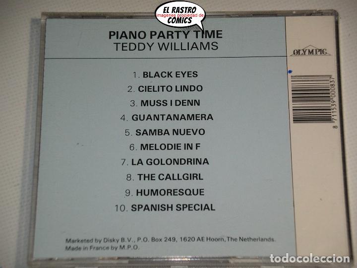 CDs de m&uacute;sica: Teddy Williams, Piano Party Time, CD - Foto 2