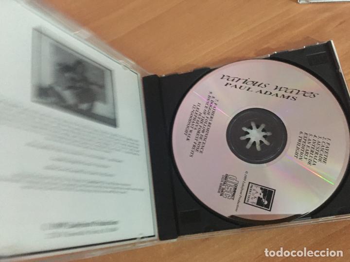 CDs de m&uacute;sica: PAUL ADAMS (VARIOUS WAVES) CD 12 TRACK (CDIB5) - Foto 2