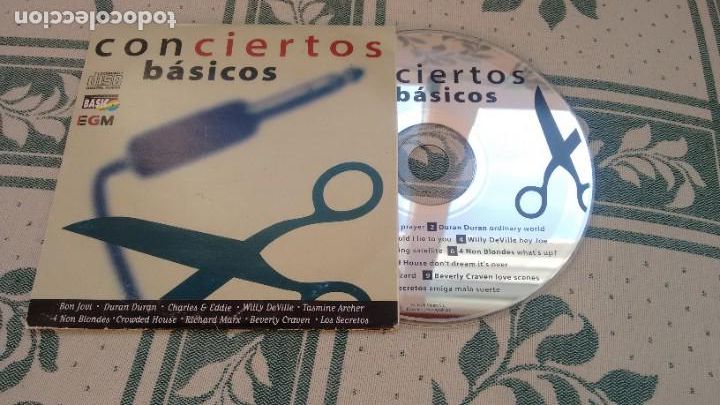 CDs de m&uacute;sica: CD-ALBUM CONCIERTOS BASICOS(BON JOVI-WILLY DE VILLE-DURAN DURAN-LOS SECRETOS-TASMINE ARCHER-4 NO BLO