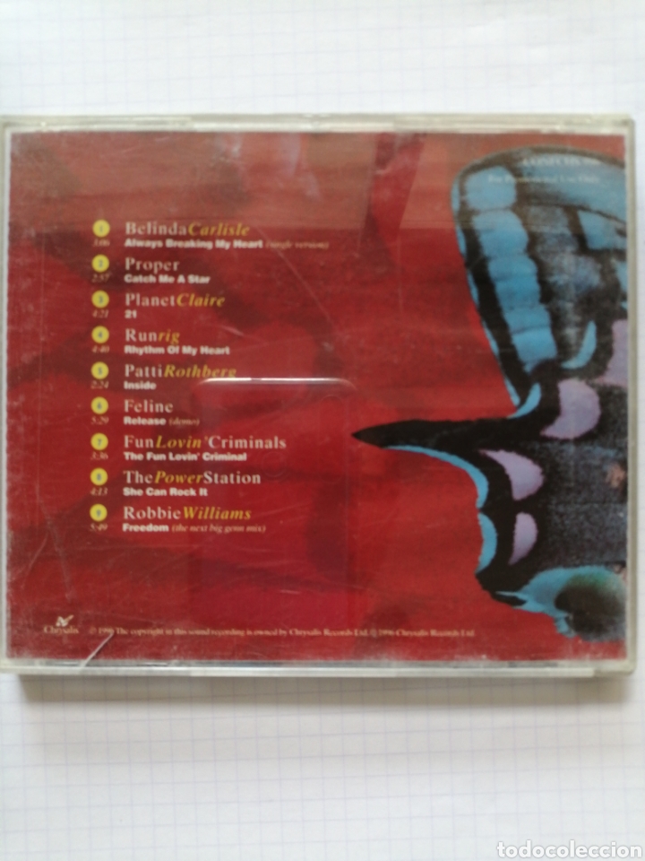 CDs de m&uacute;sica: CHRYSALIS THE BUTTERFLY EFFECT 1996 - Foto 2