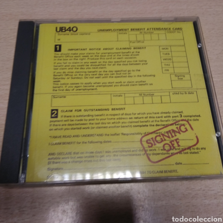 CDs de m&uacute;sica: UB40 SIGNING OFF 1980 CD - Foto 1