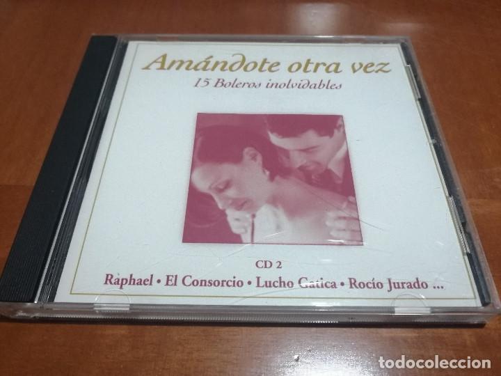 Music CDs: AM&Aacute;NDOTE OTRA VEZ. 15 BOLEROS INOLVIDABLES. CD 2. CD EN BUEN ESTADO CON 15 TEMAS.