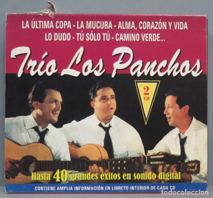 CDs de m&uacute;sica: 2 CD. TRIO LOS PANCHOS. 40 GRADES EXITOS - Foto 1