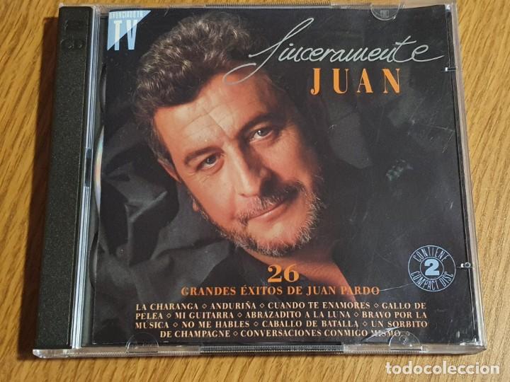 CDs de m&uacute;sica: Juan Pardo - Sinceramente Juan - 2 Cd - Foto 1