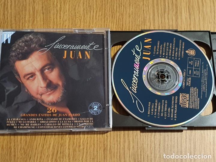 CDs de m&uacute;sica: Juan Pardo - Sinceramente Juan - 2 Cd - Foto 2