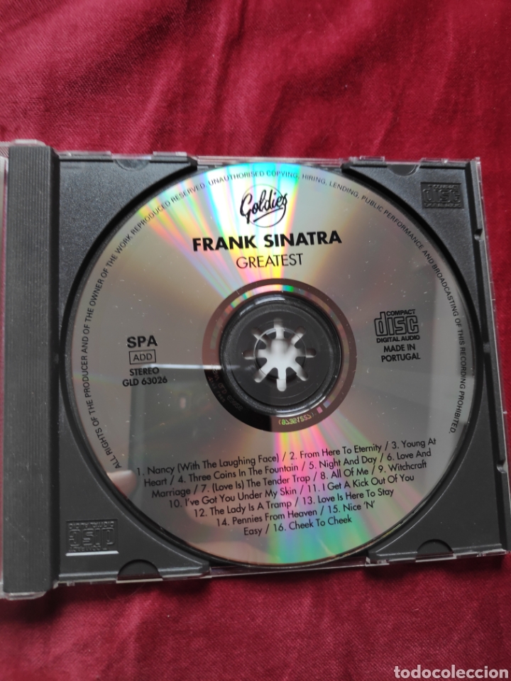 CDs de m&uacute;sica: Frank Sinatra - Greatest - Cd album - Foto 3