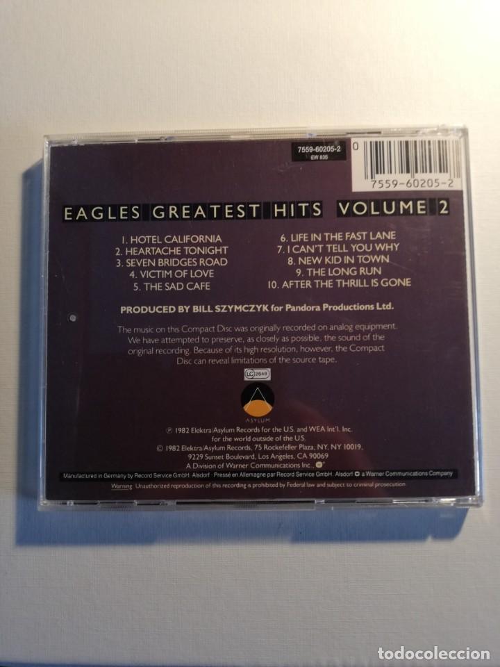CDs de m&uacute;sica: CD EAGLES GREATEST HITS VOLUMEN 2 - Foto 2