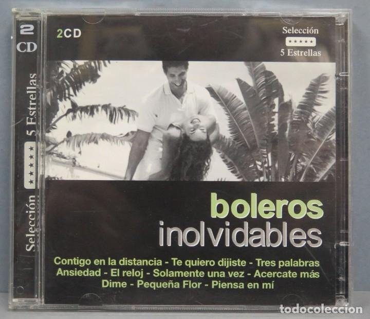 CDs de m&uacute;sica: 2 CD. BOLEROS INOLVIDABLE. SELECCION 5 ESTRELLAS - Foto 1