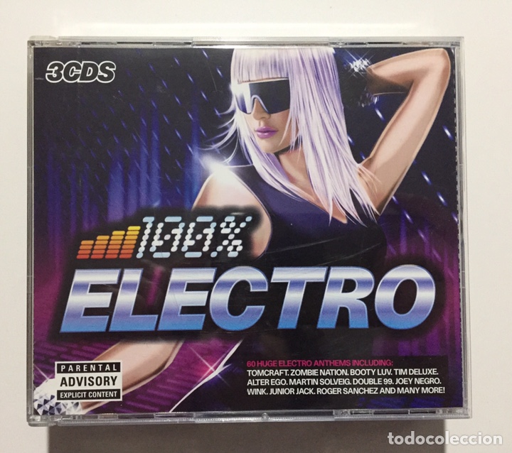 CDs de m&uacute;sica: 100% ELECTRO - 3 CD&rsquo;s - 60 Temas - Foto 1
