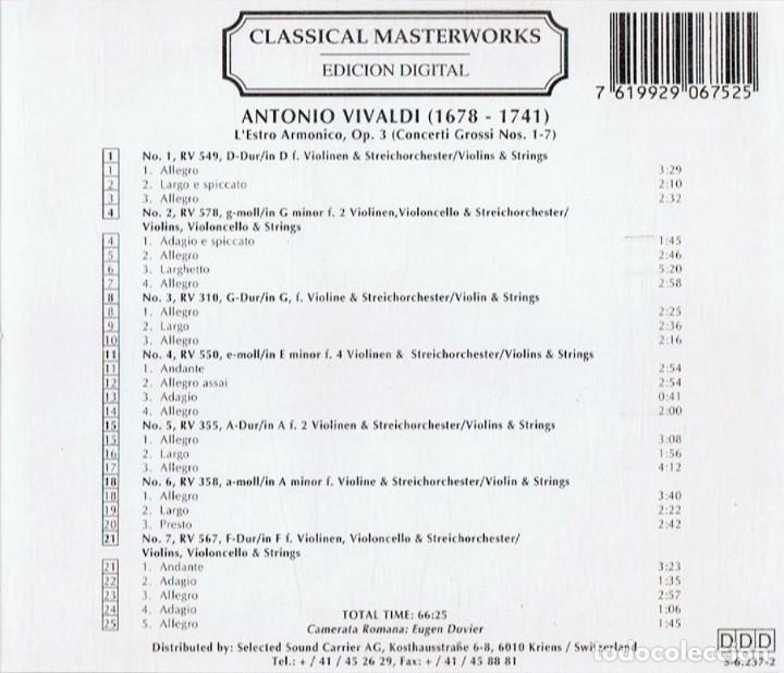 CDs de m&uacute;sica: VIVALDI L&acute;ESTRO ARMONICO,OP 3 - Foto 2