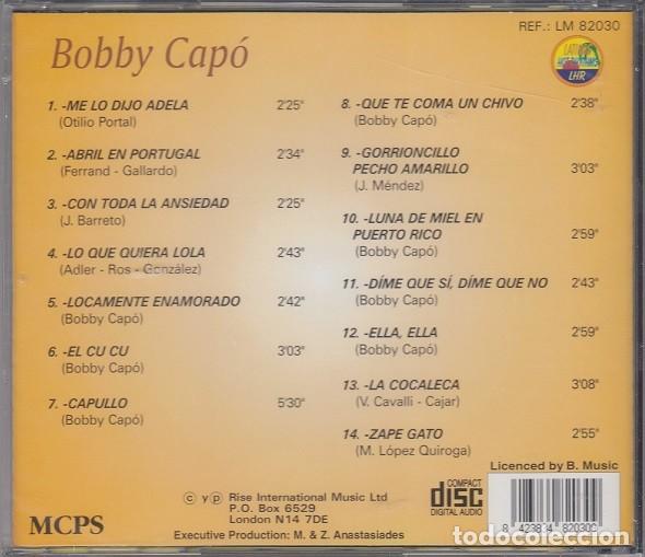CDs de m&uacute;sica: BOBBY CAPO - CD CON TODOS LOS EXITOS - NUEVO PRECINTADO - Foto 2