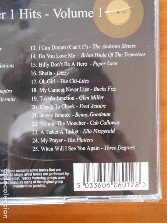 CDs de m&uacute;sica: CD 25 NUMBER 1 HITS - VOLUME 1 (V6) - Foto 3