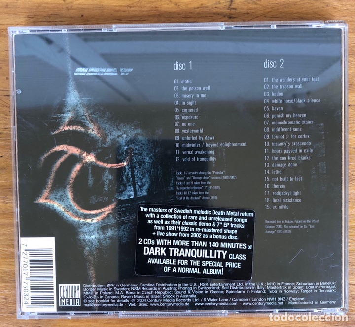 CDs de m&uacute;sica: DARK TRANQUILLITY. 2 CD. Exposures. - Foto 3