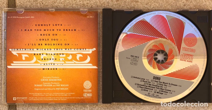 CDs de m&uacute;sica: CD. DOR0. DORO. DORO. DORO. - Foto 2