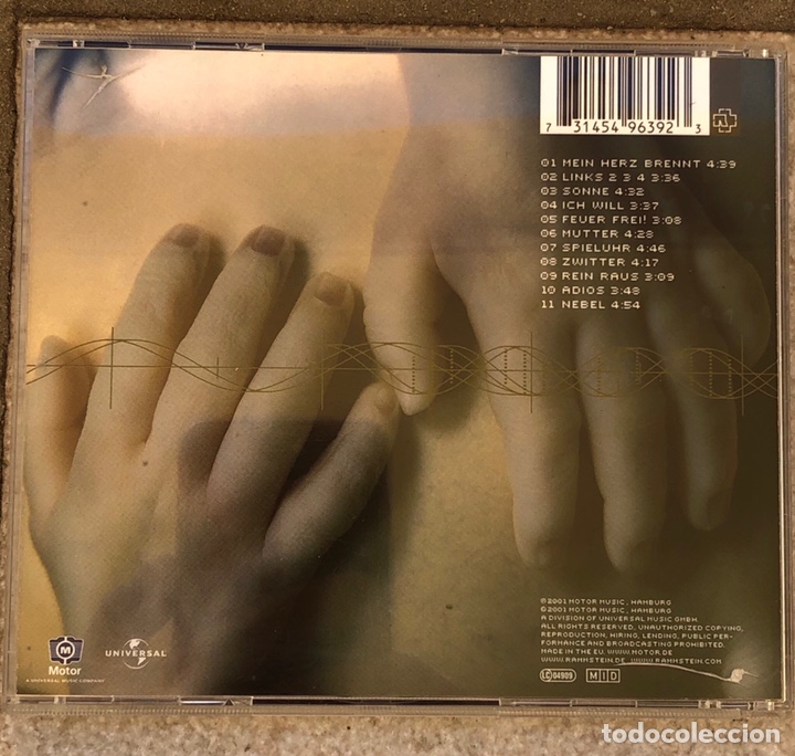 CDs de m&uacute;sica: CD. RAMMSTEIN. Hutter - Foto 3
