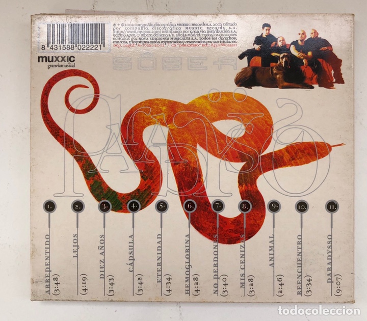 CDs de m&uacute;sica: CD. SOBER. Muxxic. 2002 - Foto 4