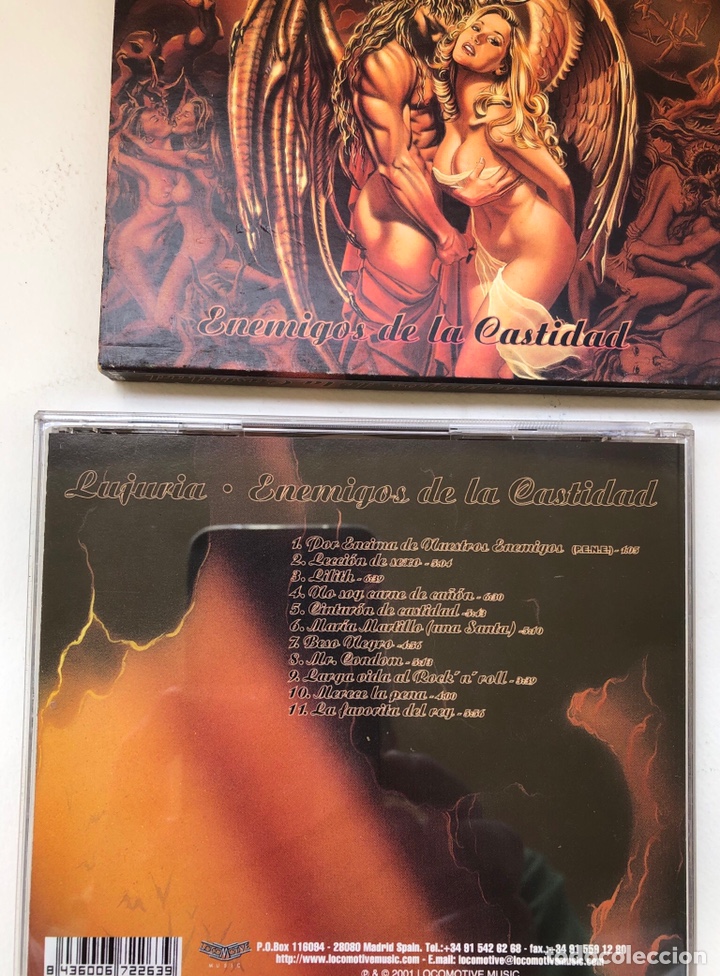 CDs de m&uacute;sica: CD. LUJURIA. Enemigos de la castidad. - Foto 3