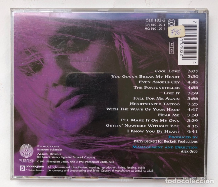 CDs de m&uacute;sica: CD. DORO. True at heart. V&eacute;rtigo. 1991 - Foto 3