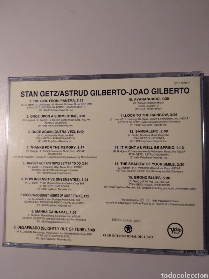 CDs de m&uacute;sica: STAN GETZ - Foto 2