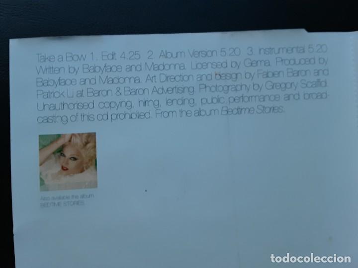 CDs de m&uacute;sica: MADONNA, TAKE A BOW, 3 VERSIONES - Foto 2