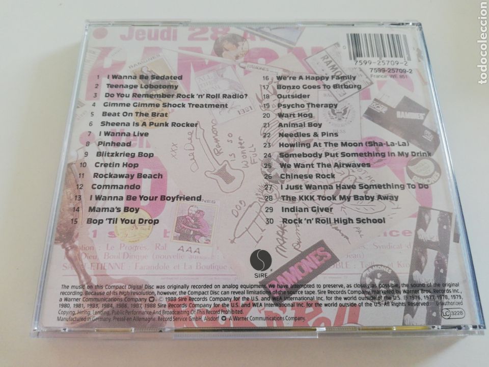 CDs de m&uacute;sica: CD DE RAMONES - RAMONESMANIA - VER CONDICIONES DE VENTA - Foto 2