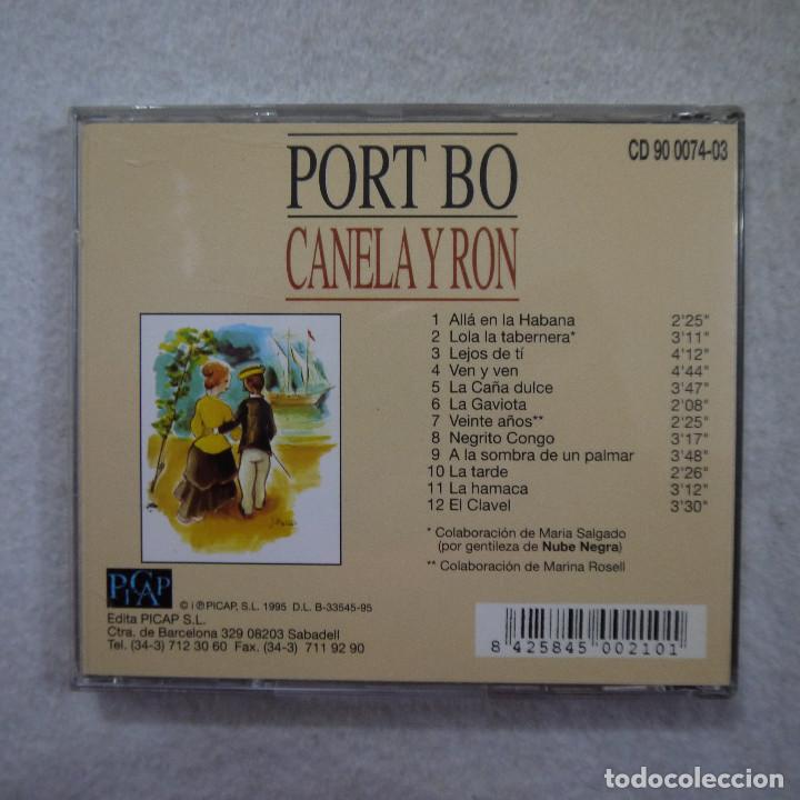 CDs de m&uacute;sica: PORT BO - CANELA Y RON - CD 1995 - Foto 2