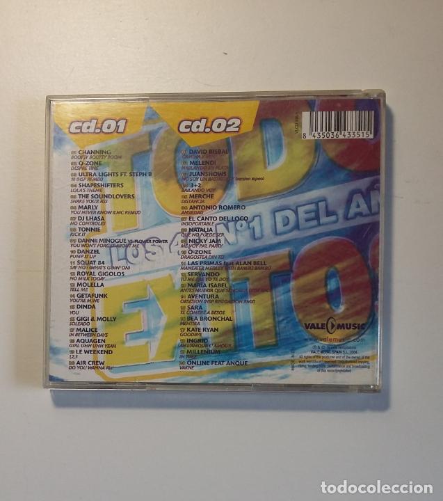 CDs de m&uacute;sica: Todo Exitos - Los 40. N&ordm; 1 Del A&ntilde;o - DOBLE CD. TDKCD24 - Foto 2