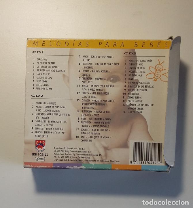 CDs de m&uacute;sica: MELODIAS PARA BEBES. TRIPLE CD. TDKCD26 - Foto 2