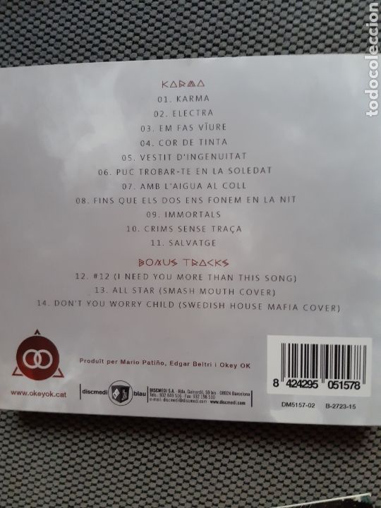 CDs de m&uacute;sica: Okey Ok- KARMA - Foto 2
