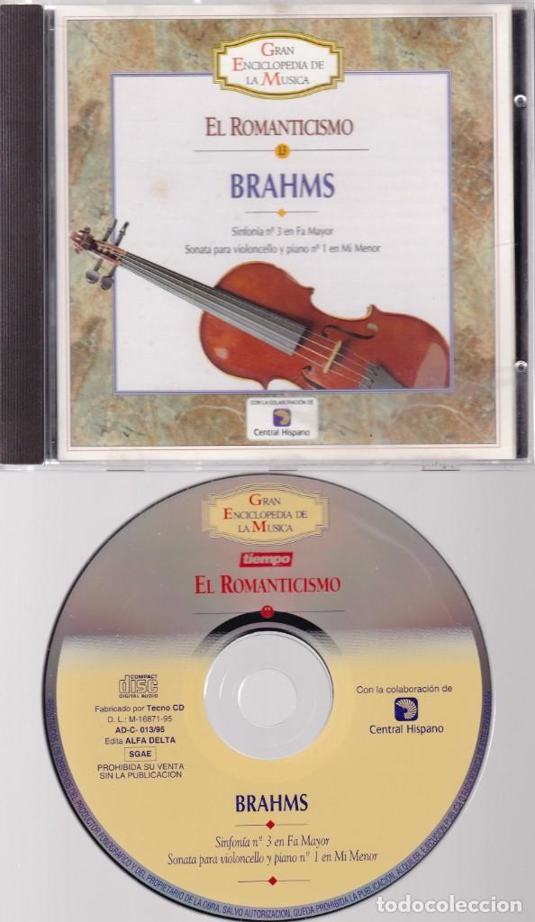 CDs de m&uacute;sica: G.E.M. N&ordm; 13 - EL ROMANTICISMO - BRAHMS  - 1995 - Foto 1
