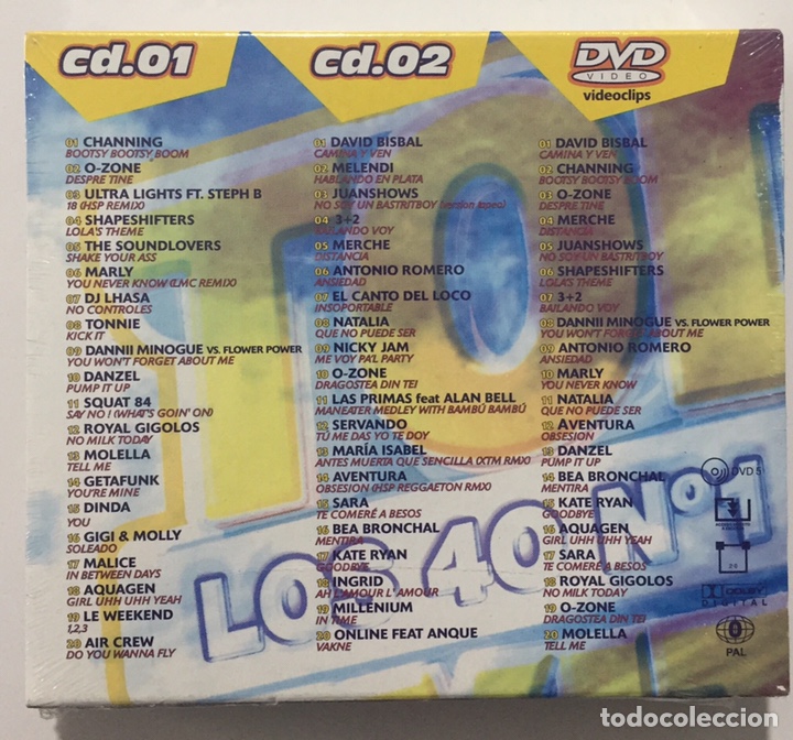 CDs de m&uacute;sica: TODO &Eacute;XITOS - LOS 40 NUMEROS 1 DEL A&Ntilde;O - 2 CD&rsquo;s + DVD - PRECINTADO, NUEVO - Foto 2