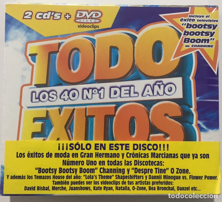 CDs de m&uacute;sica: TODO &Eacute;XITOS - LOS 40 NUMEROS 1 DEL A&Ntilde;O - 2 CD&rsquo;s + DVD - PRECINTADO, NUEVO - Foto 1