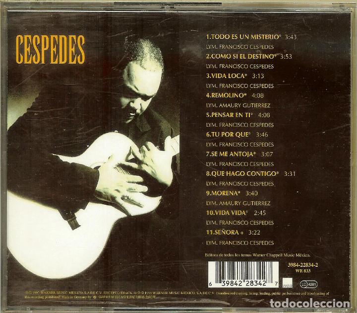 CDs de m&uacute;sica: CD - FRANCISCO CESPEDES - VIDA LOCA - Foto 2