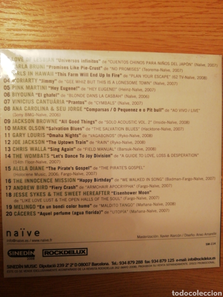 CDs de m&uacute;sica: Na&iuml;ve. Rockdelux. - Foto 2