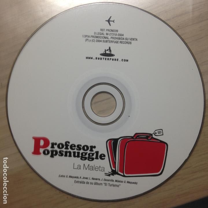 CDs de m&uacute;sica: PROFESOR POPSNUGGLE - LA MALETA - CD PROMO - Foto 1