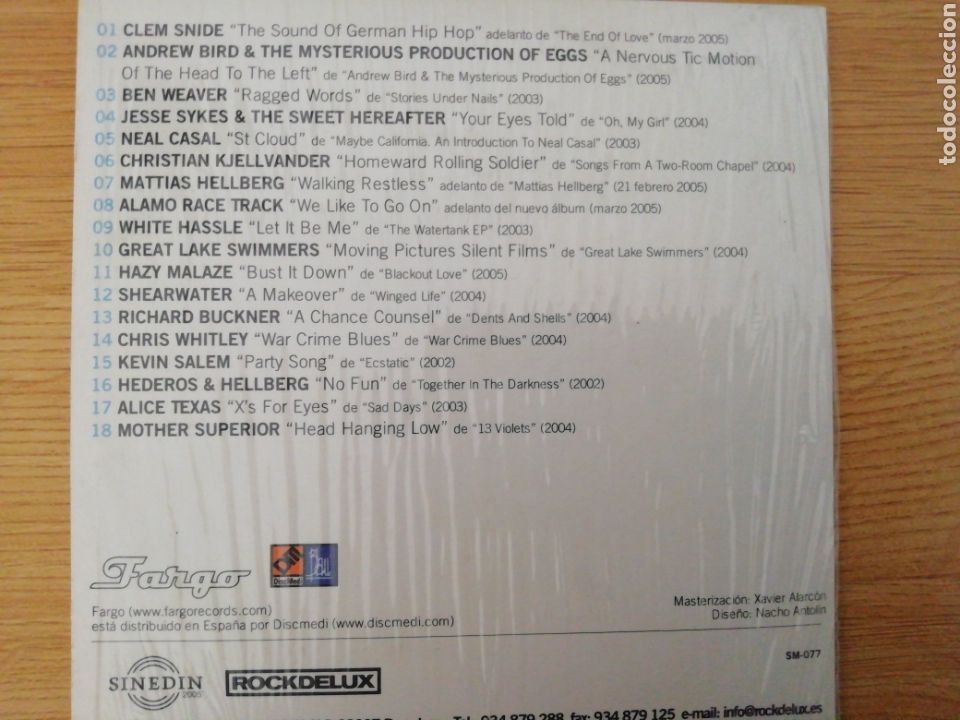 CDs de m&uacute;sica: Fargo. Una americana en Paris. - Foto 2