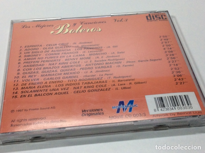 CDs de m&uacute;sica: Cd los mejores boleros y canciones - Foto 2