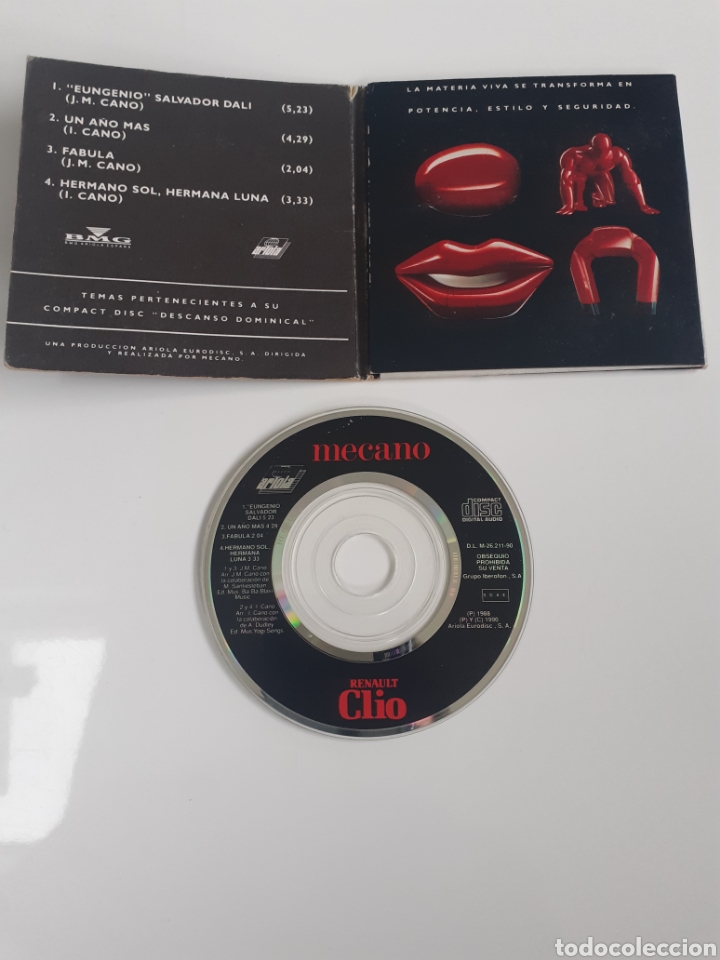 CDs de m&uacute;sica: CD MECANO PROMOCI&Oacute;N RENAULT CLIO. - Foto 2