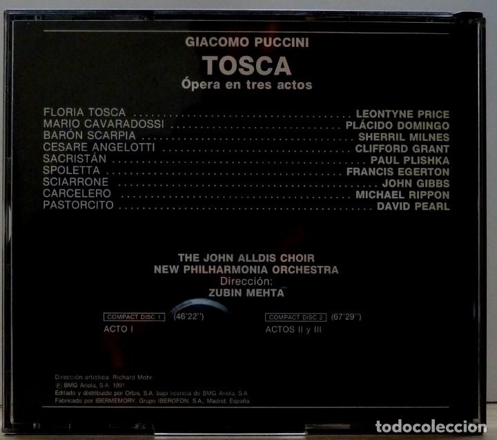 CDs de m&uacute;sica: TOSCA 2cd + libreto - PUCCINI - Foto 2