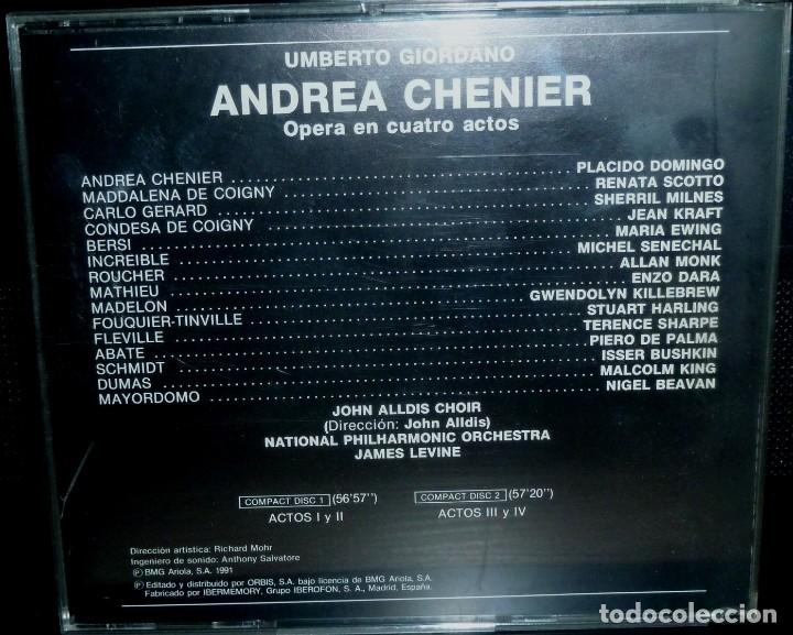 CDs de m&uacute;sica: ANDREA CHENIER 2cd + libreto - GIORDANO - Foto 2