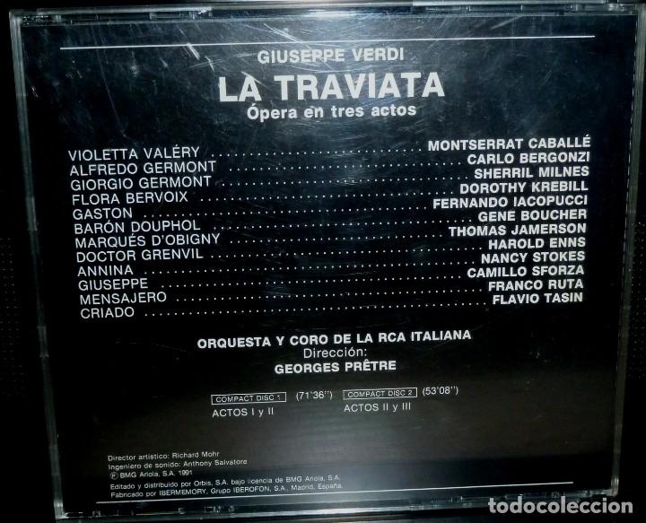 CDs de m&uacute;sica: LA TRAVIATA 2cd + libreto - VERDI - Foto 2