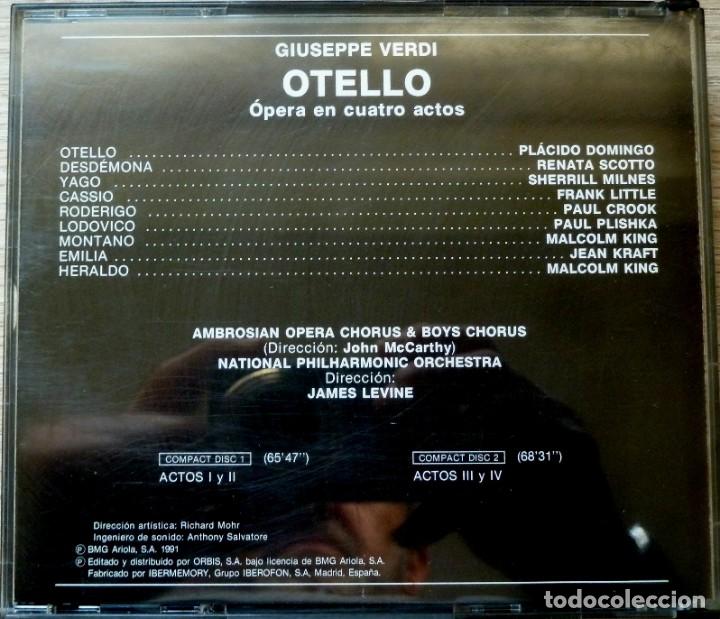 CDs de m&uacute;sica: OTELLO 2cd + libreto - VERDI - Foto 2