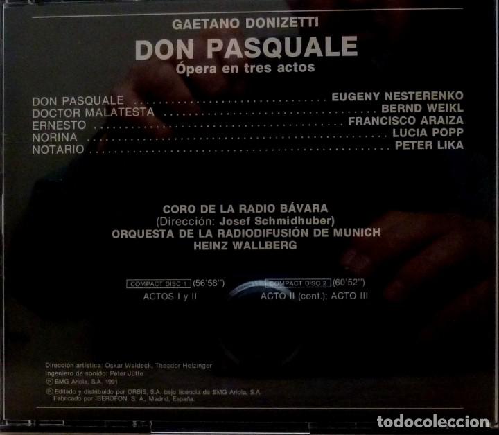 CDs de m&uacute;sica: DON PASQUALE 2 cd + libreto - DONIZETTI - Foto 2