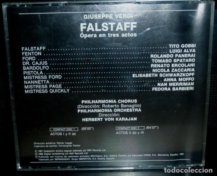 CDs de m&uacute;sica: FALSTAFF 2cd + libreto - VERDI - Foto 2
