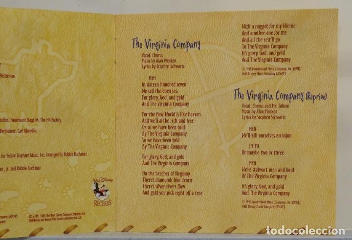 CDs de m&uacute;sica: POCAHONTAS - ALAN MENKEN & STEPHEN SCHWARTZ - Foto 3