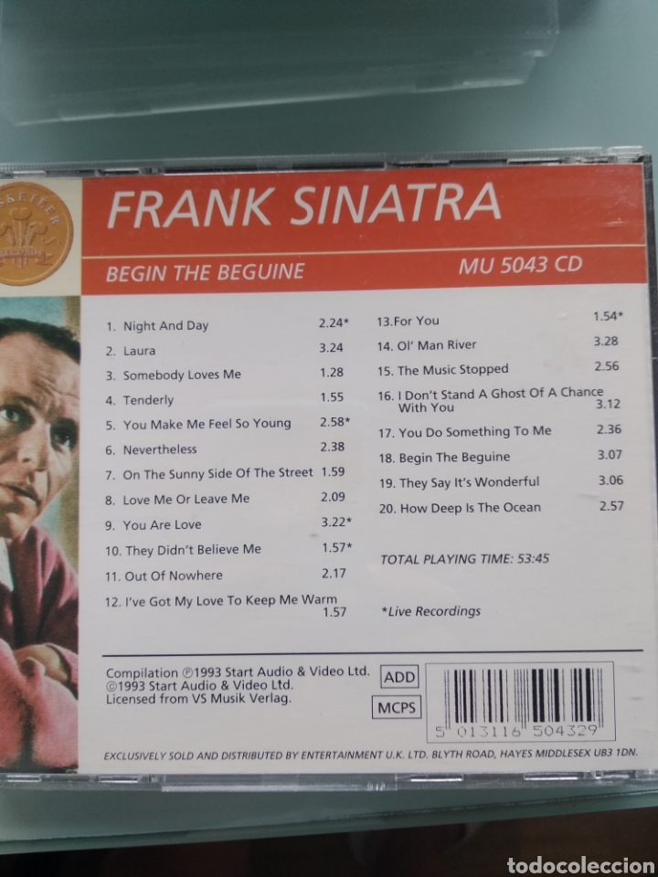 CDs de m&uacute;sica: Frank SInatra - Begin the Beguine - Foto 2